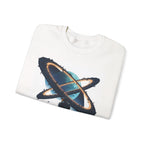 Space Explorer Crewneck Sweatshirt — Astronaut Silhouette with Planet Rings